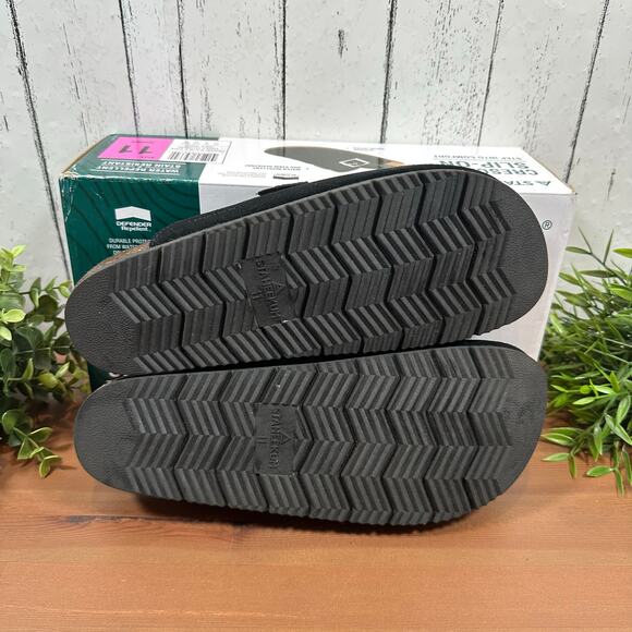 Staheekum Women's Crescent Slip On Black Suede Buckle Clogs Size 11 - Picture 8 of 8